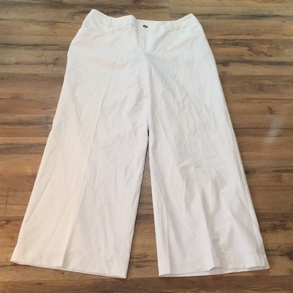 Lined white trousers | Lane Bryant